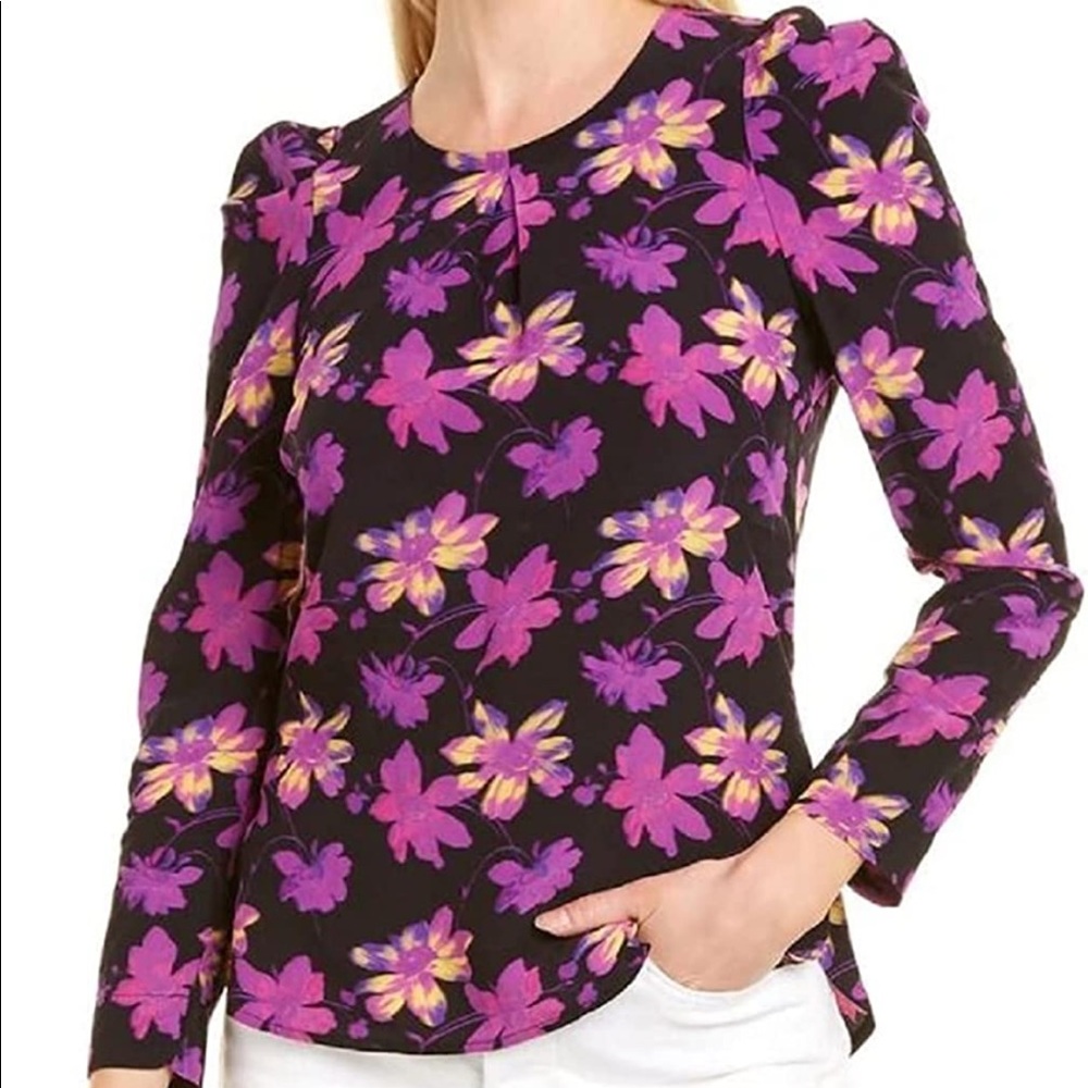 Maje Lavender Floral Women's Blouse